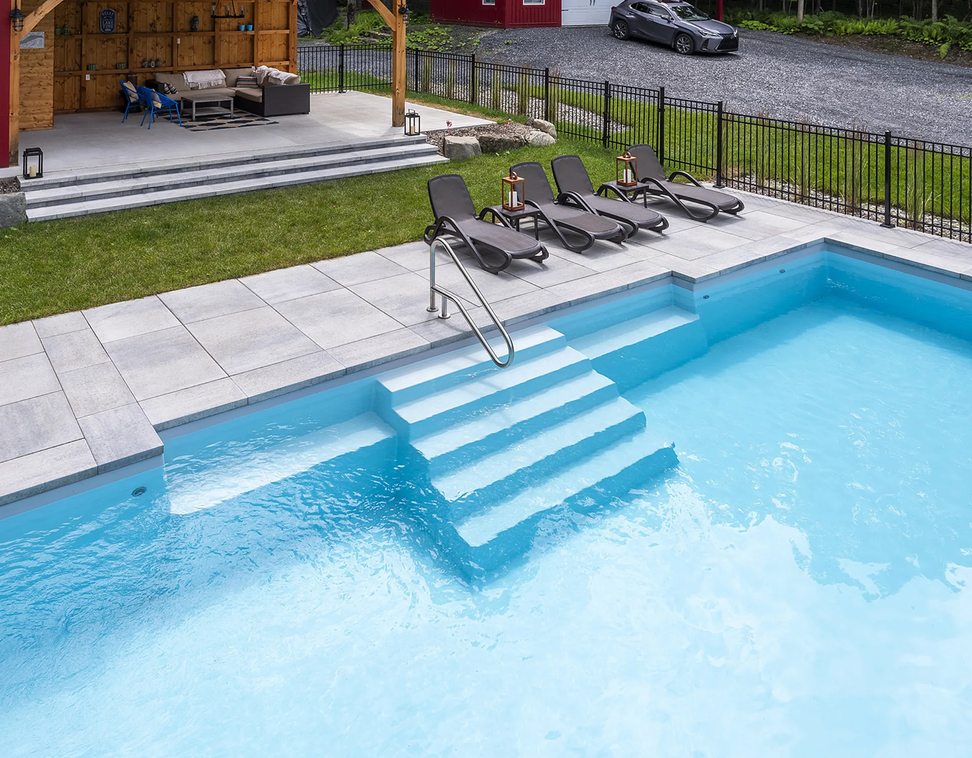 Azoria dream big 5 large fiberglass swimming pool designs that wow