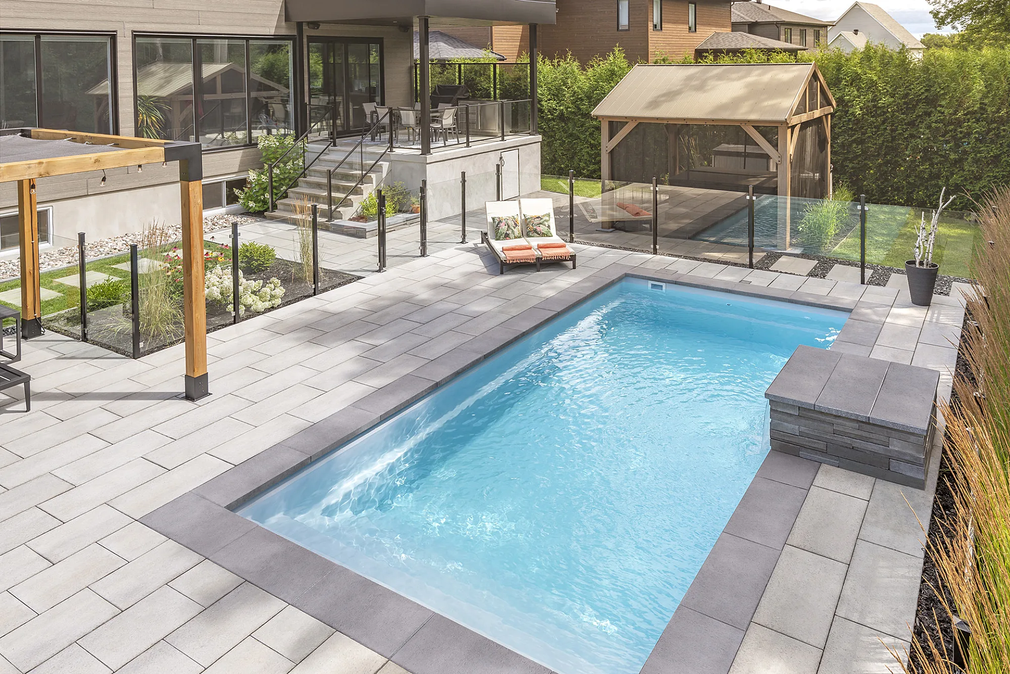 Azoria 3 backyard design ideas with an inground pool